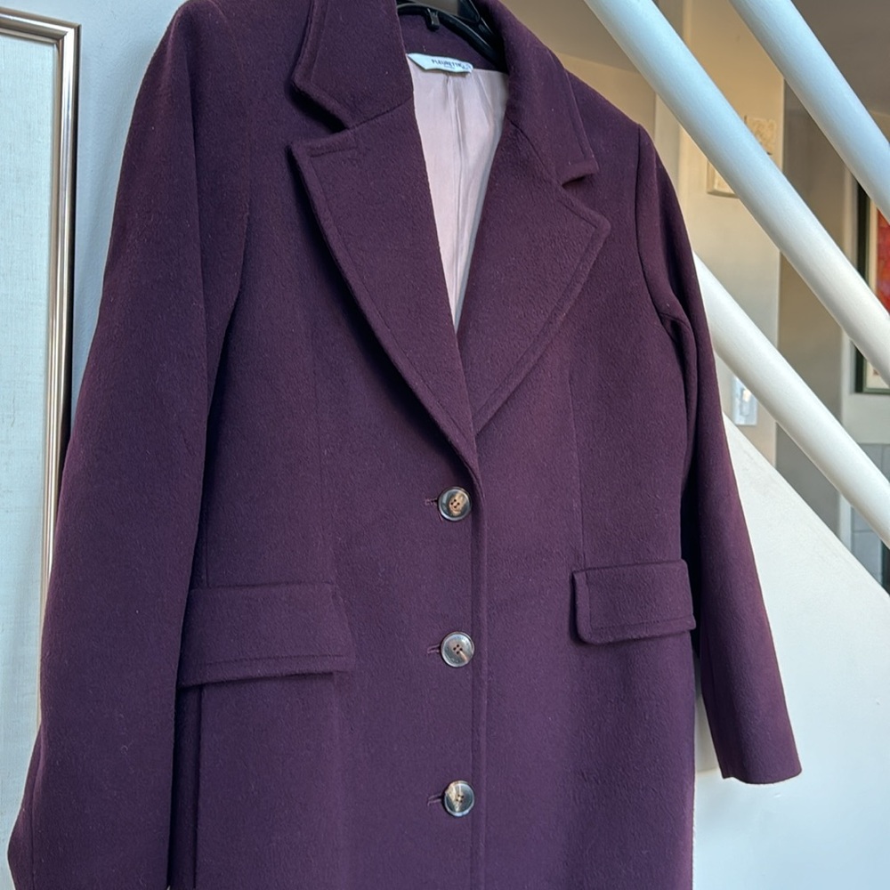 Fleurette Holland Longline Wool Coat